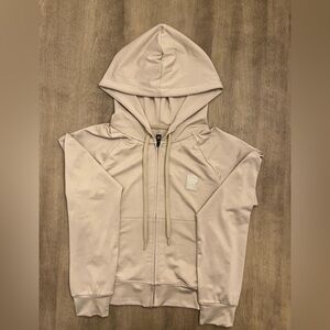 Woman’s stylish tan Rudsak hoodie, size medium, brand new with tags.